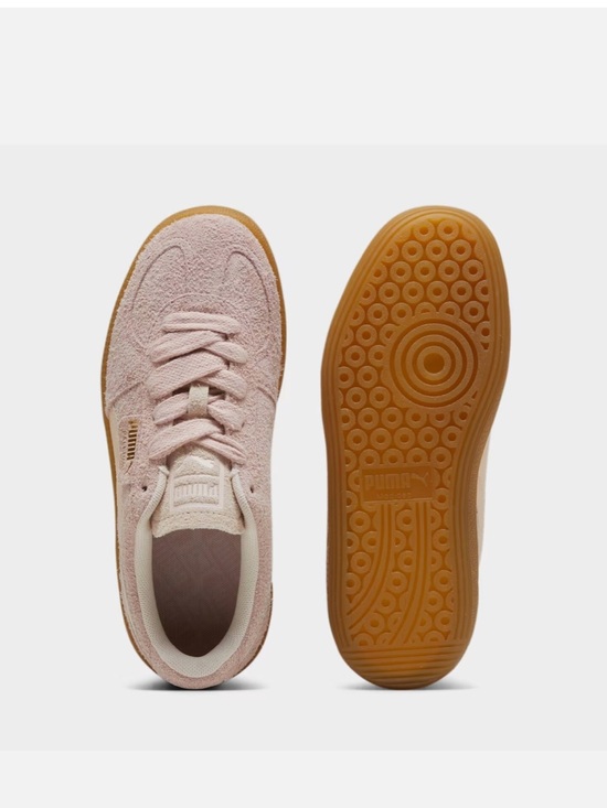 Puma Shoes - Puma Women's Pale Pink Suede Sneakers with Gum Outsole